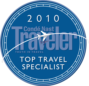 conde nast top travel Specialist 2010